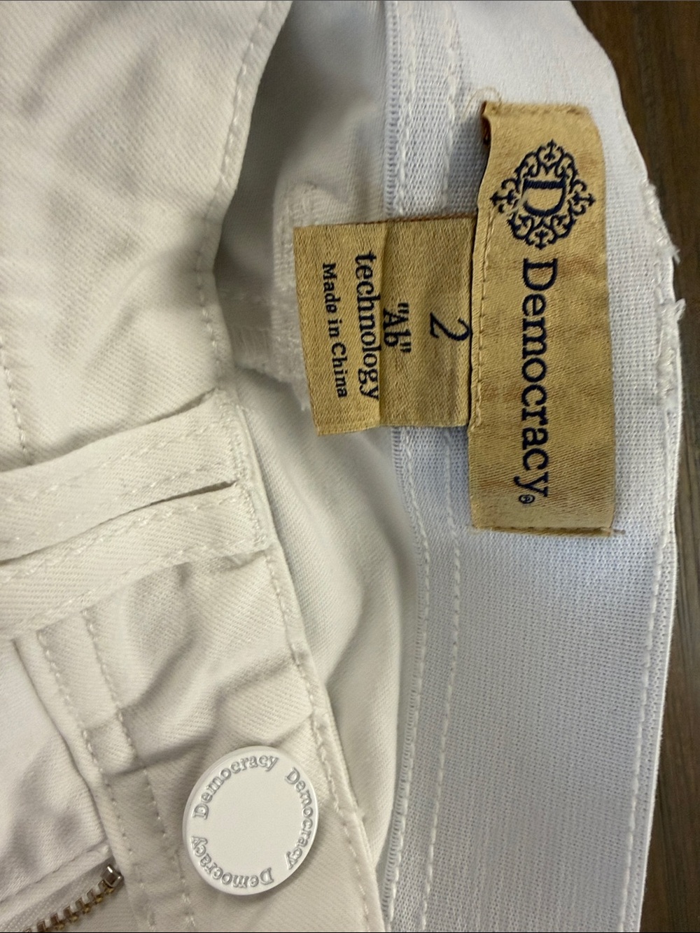 Democracy White Skinny Jeans